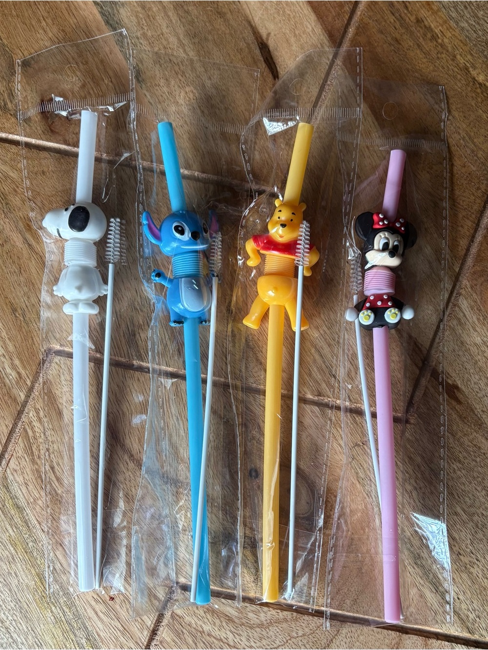 Reusable Character Straw Set of 4